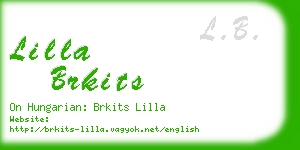 lilla brkits business card